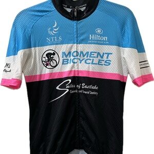 Women's Cycling Jersey - Blue, Pink, Black